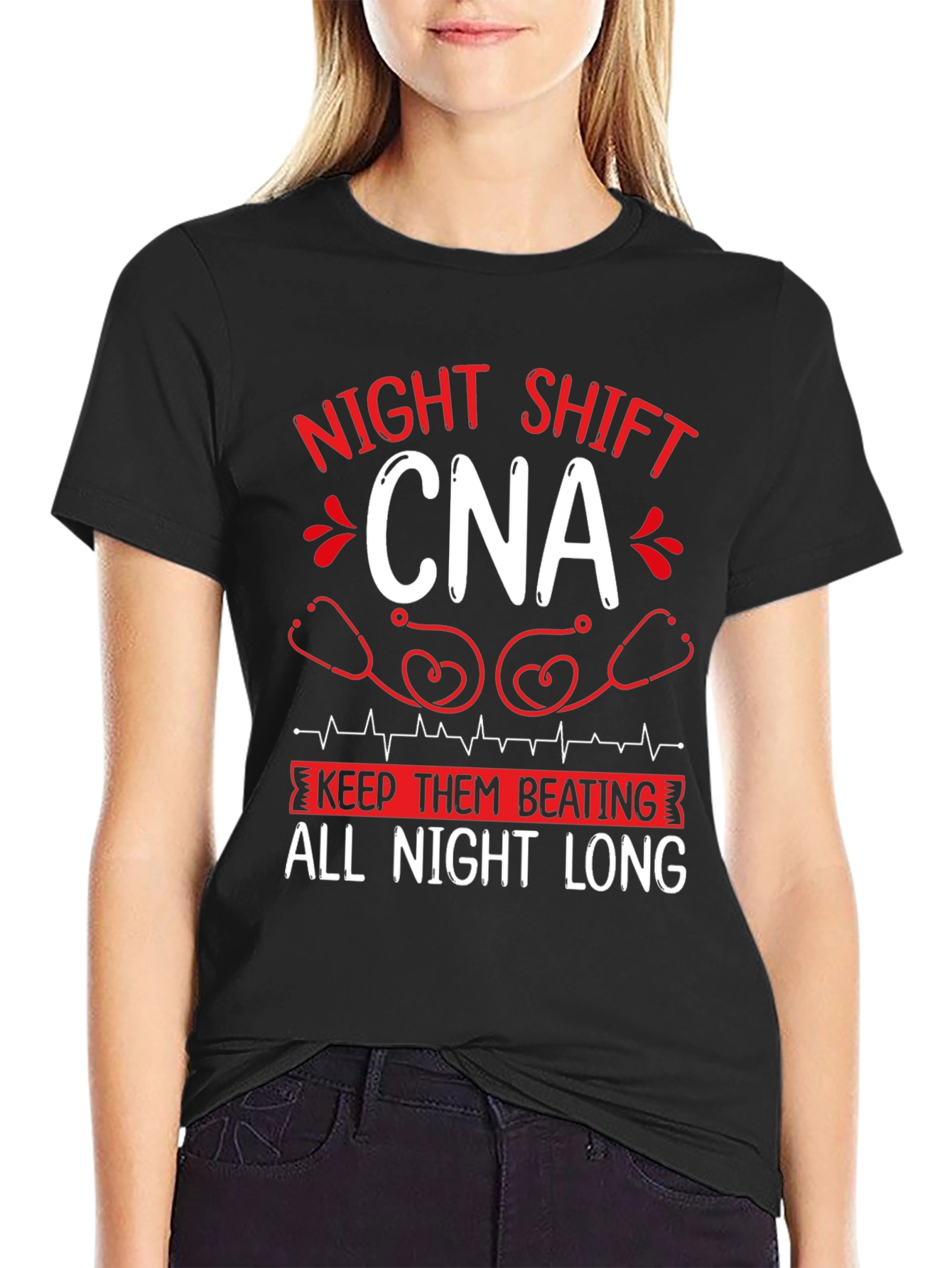 Night Shift CNA T-Shirt - Keep Them Beating