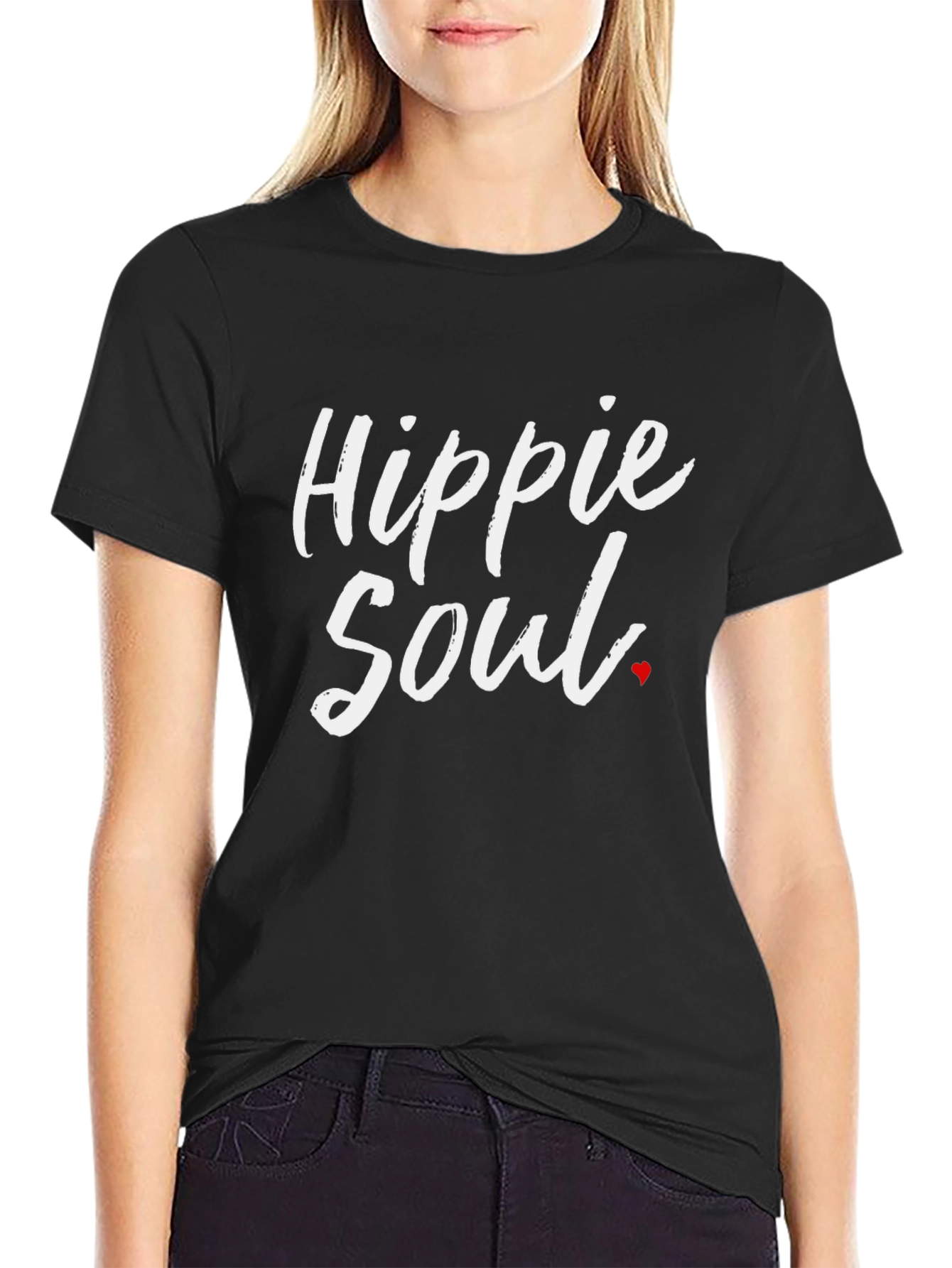 Hippie Soul Graphic T-Shirt - Black