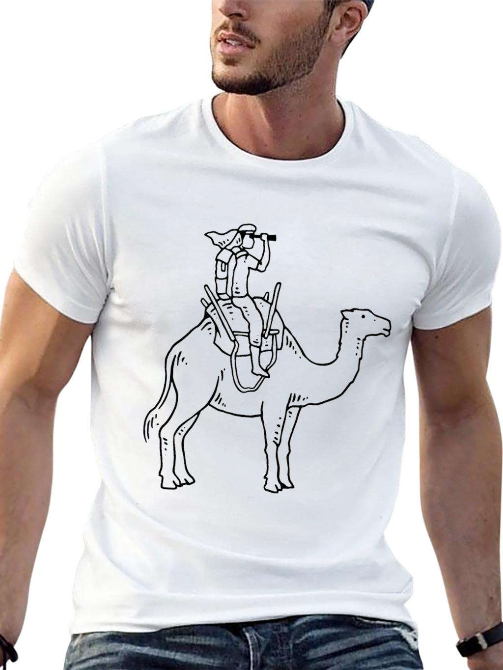 Camel Rider Graphic Tee - Black