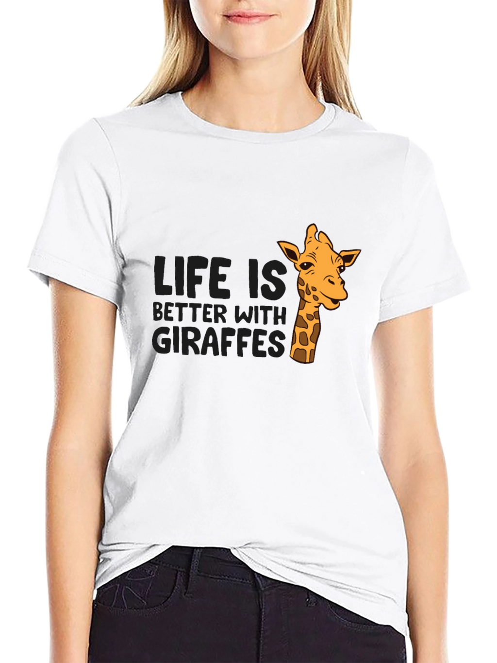 Life is Better with Giraffes Graphic T-Shirt