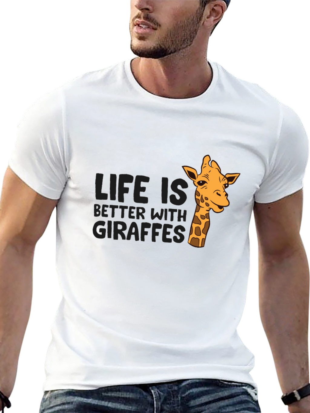 Life is Better with Giraffes Graphic T-Shirt