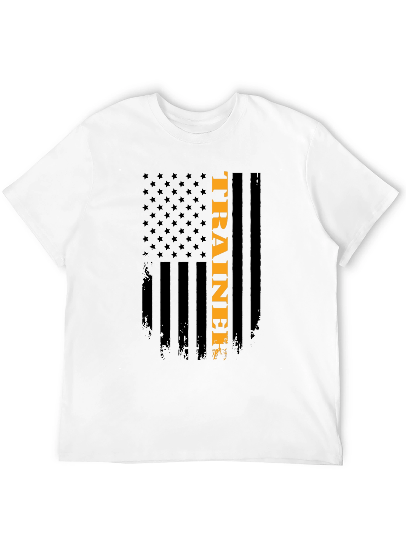 American Flag Trainer Graphic T-Shirt