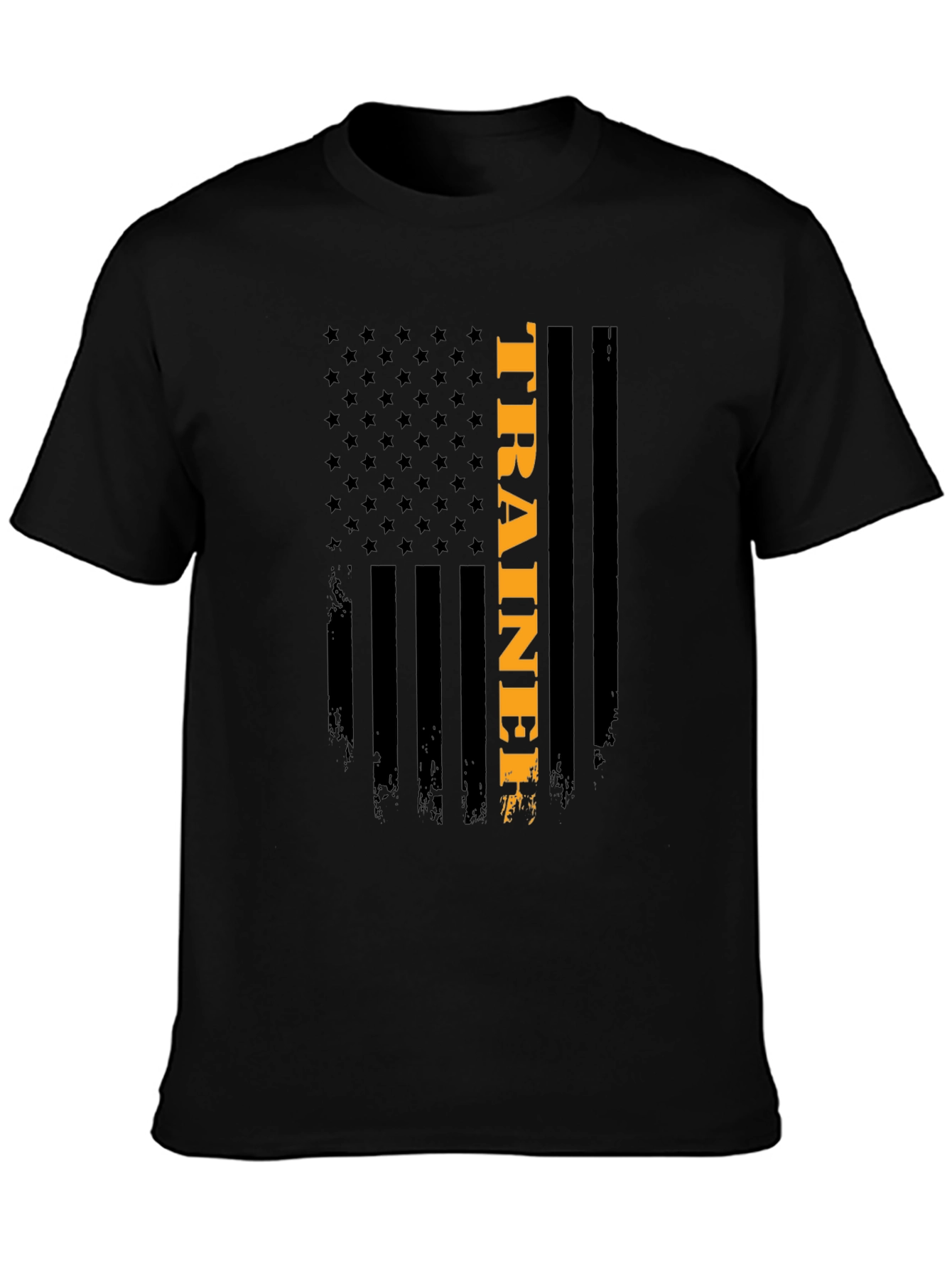 American Flag Trainer Graphic T-Shirt