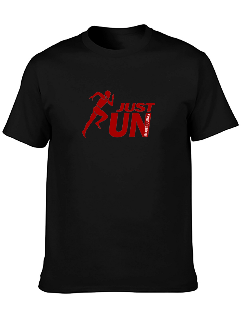 Just Run T-Shirt: Red Graphic Tee