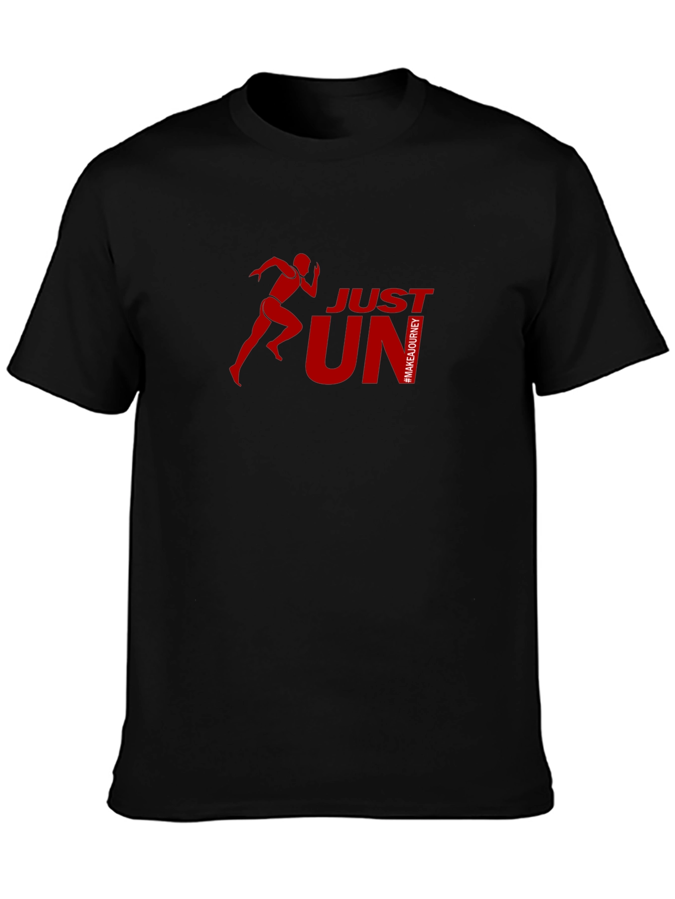 Just Run T-Shirt: Red Graphic Tee