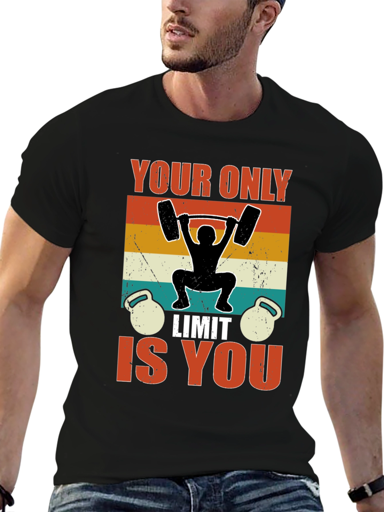 Workout Motivation T-Shirt: Your Only Limit Is You
