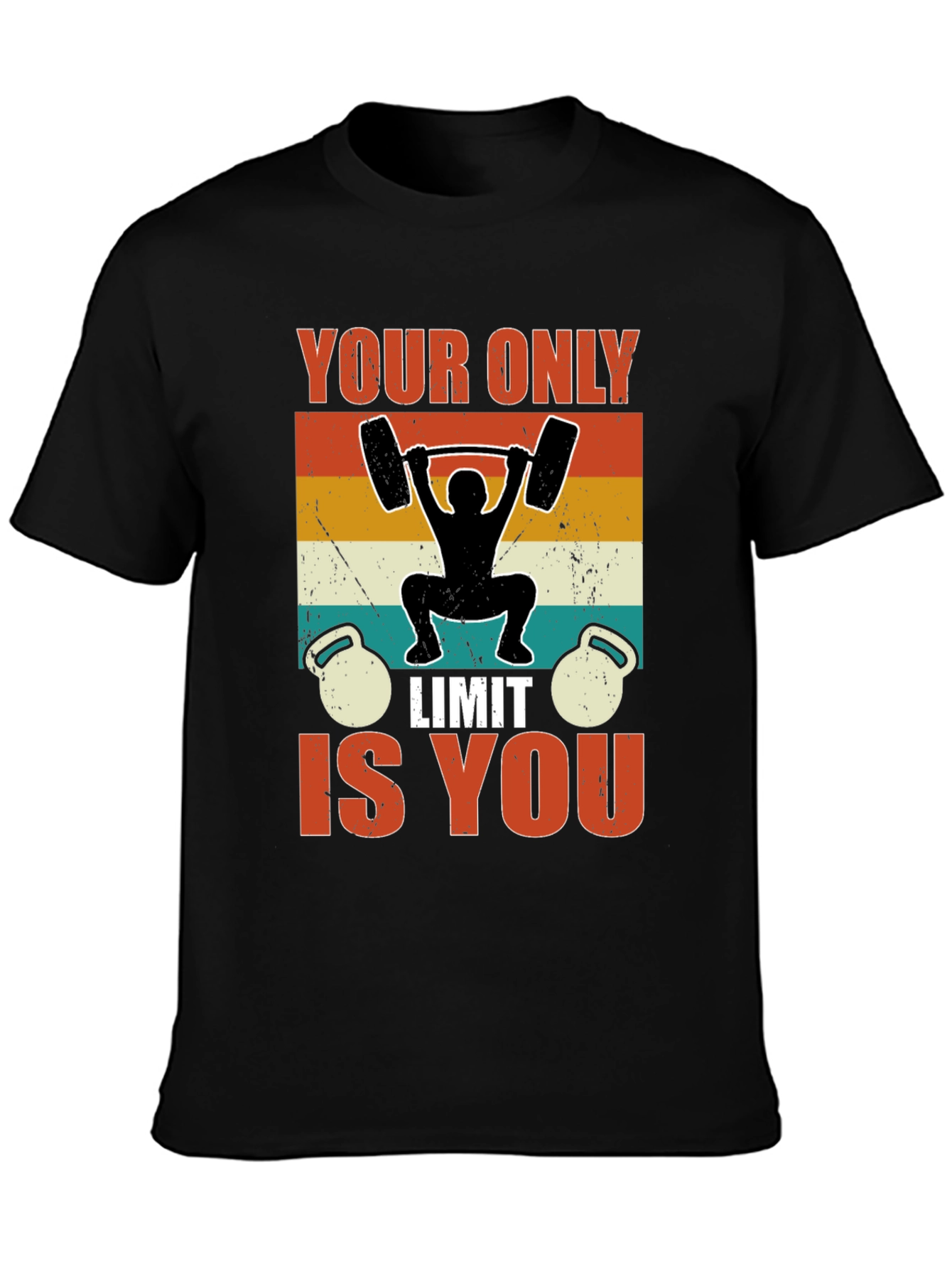 Workout Motivation T-Shirt: Your Only Limit Is You