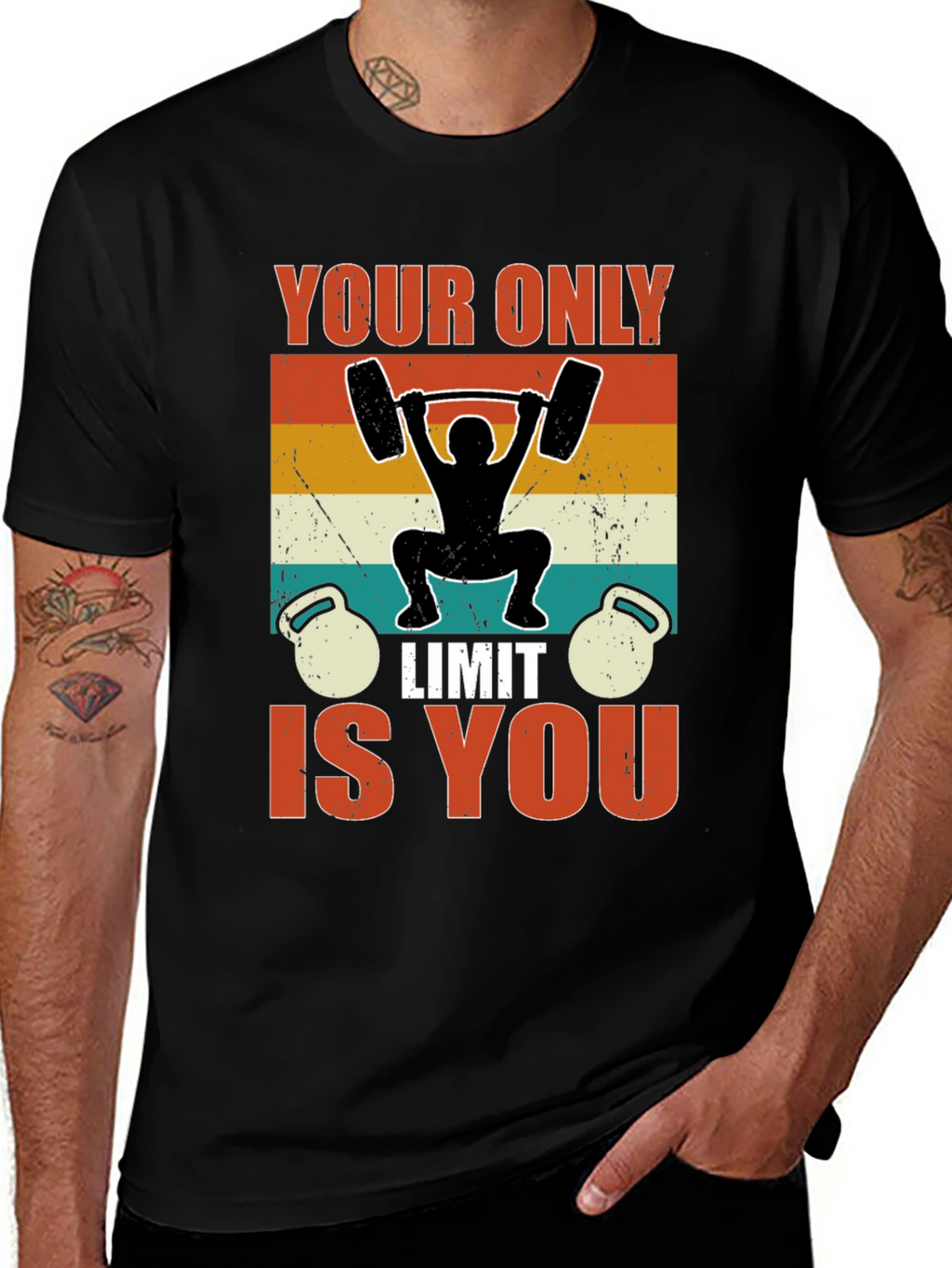 Workout Motivation T-Shirt: Your Only Limit Is You