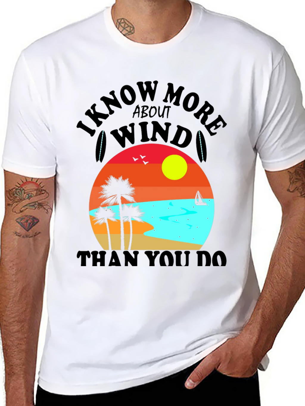 Wind Wisdom Tee - Beach Vibes T-Shirt