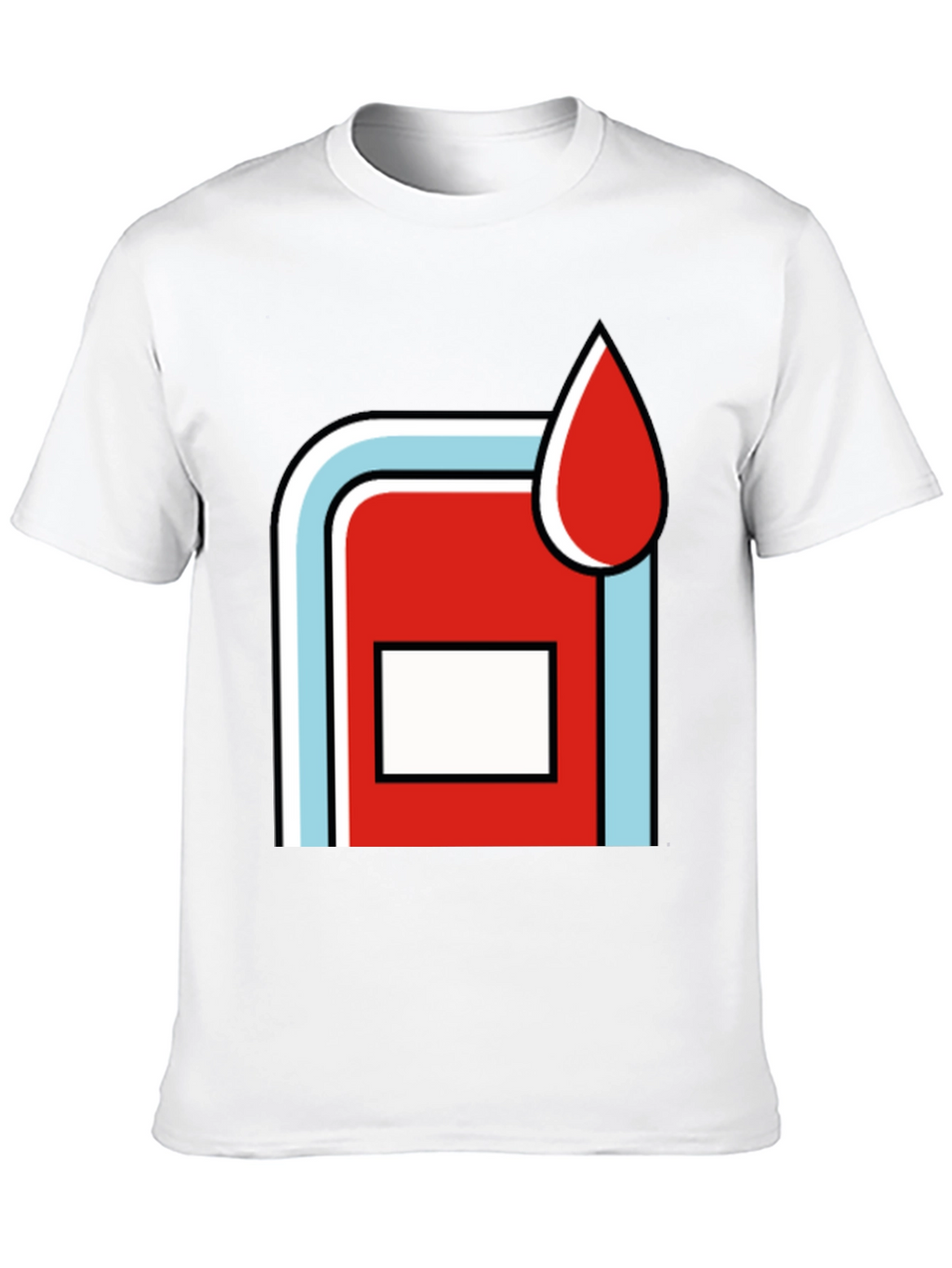 Retro Martini Racing Style Graphic Tee - Black Cotton