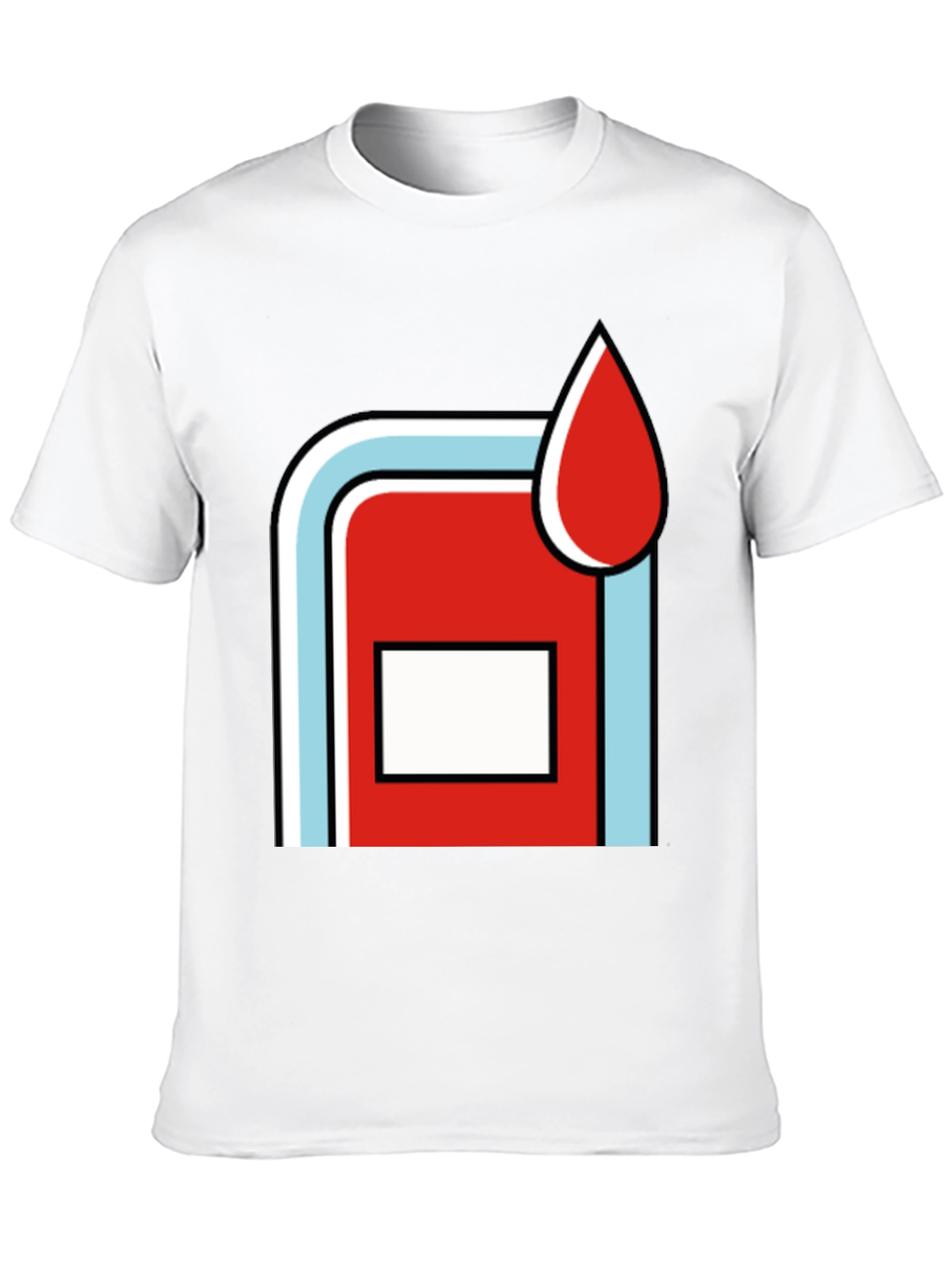 Retro Martini Racing Style Graphic Tee - Black Cotton