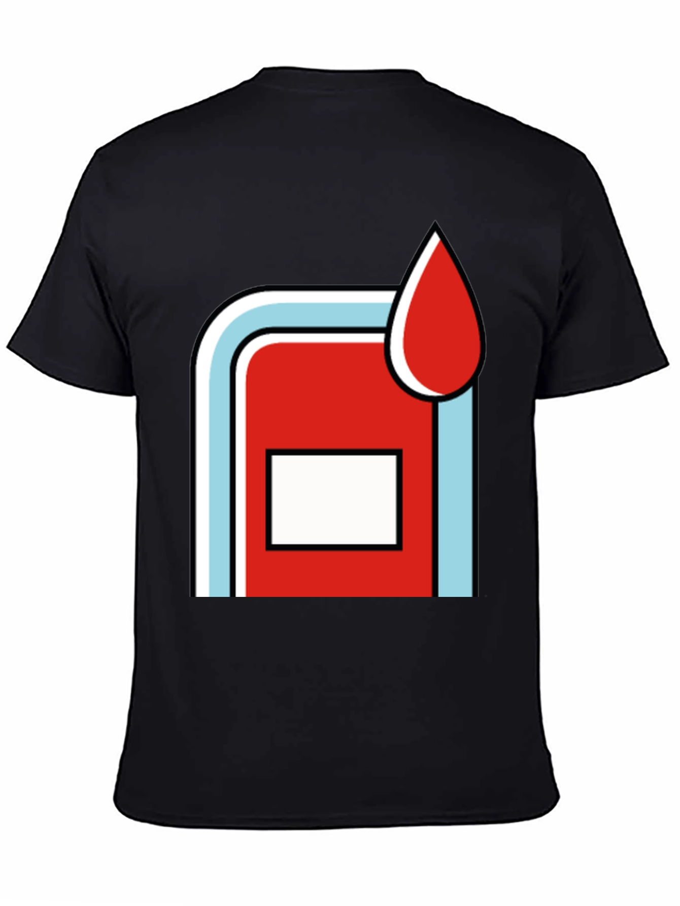 Retro Martini Racing Style Graphic Tee - Black Cotton