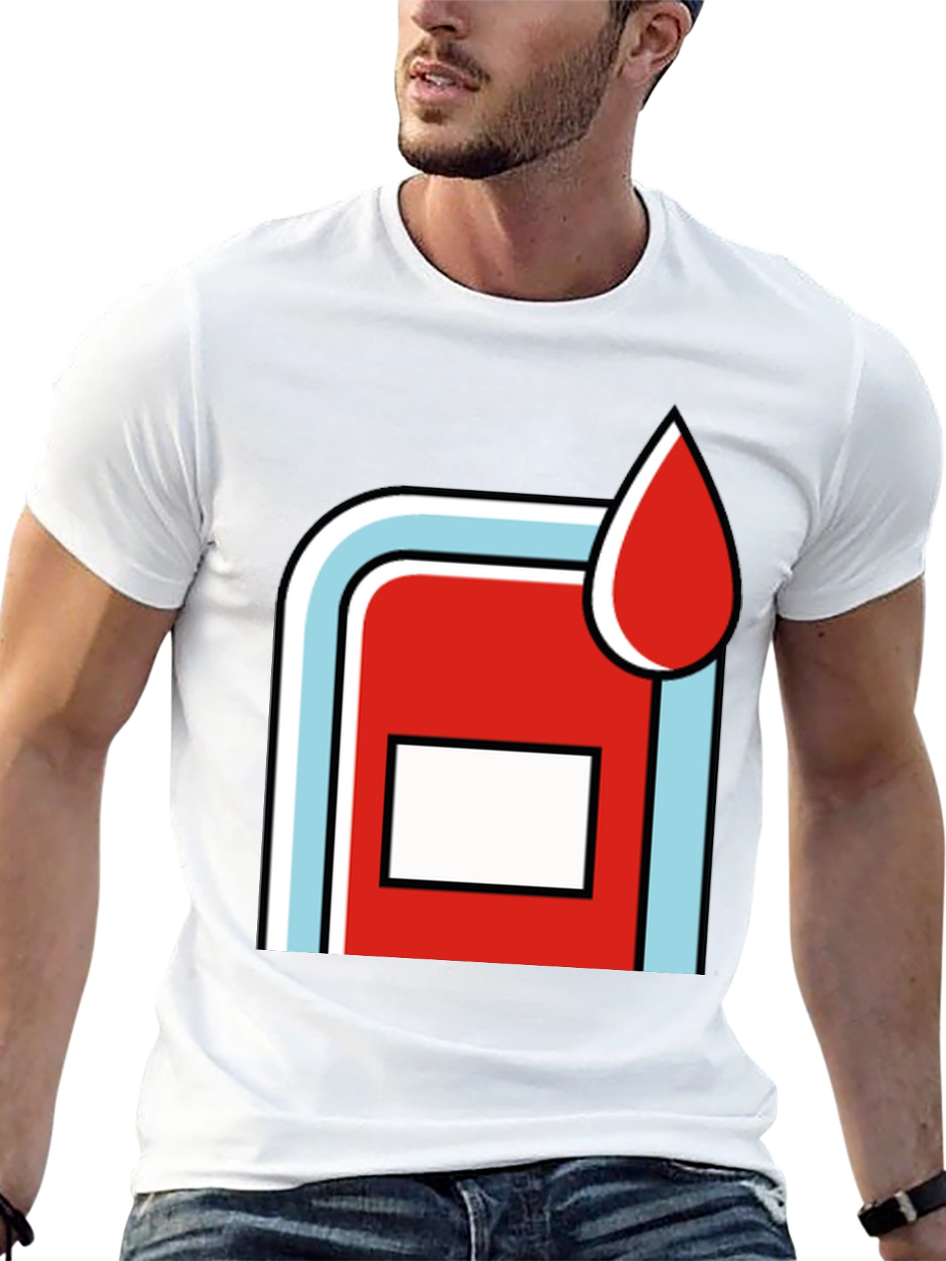 Retro Martini Racing Style Graphic Tee - Black Cotton