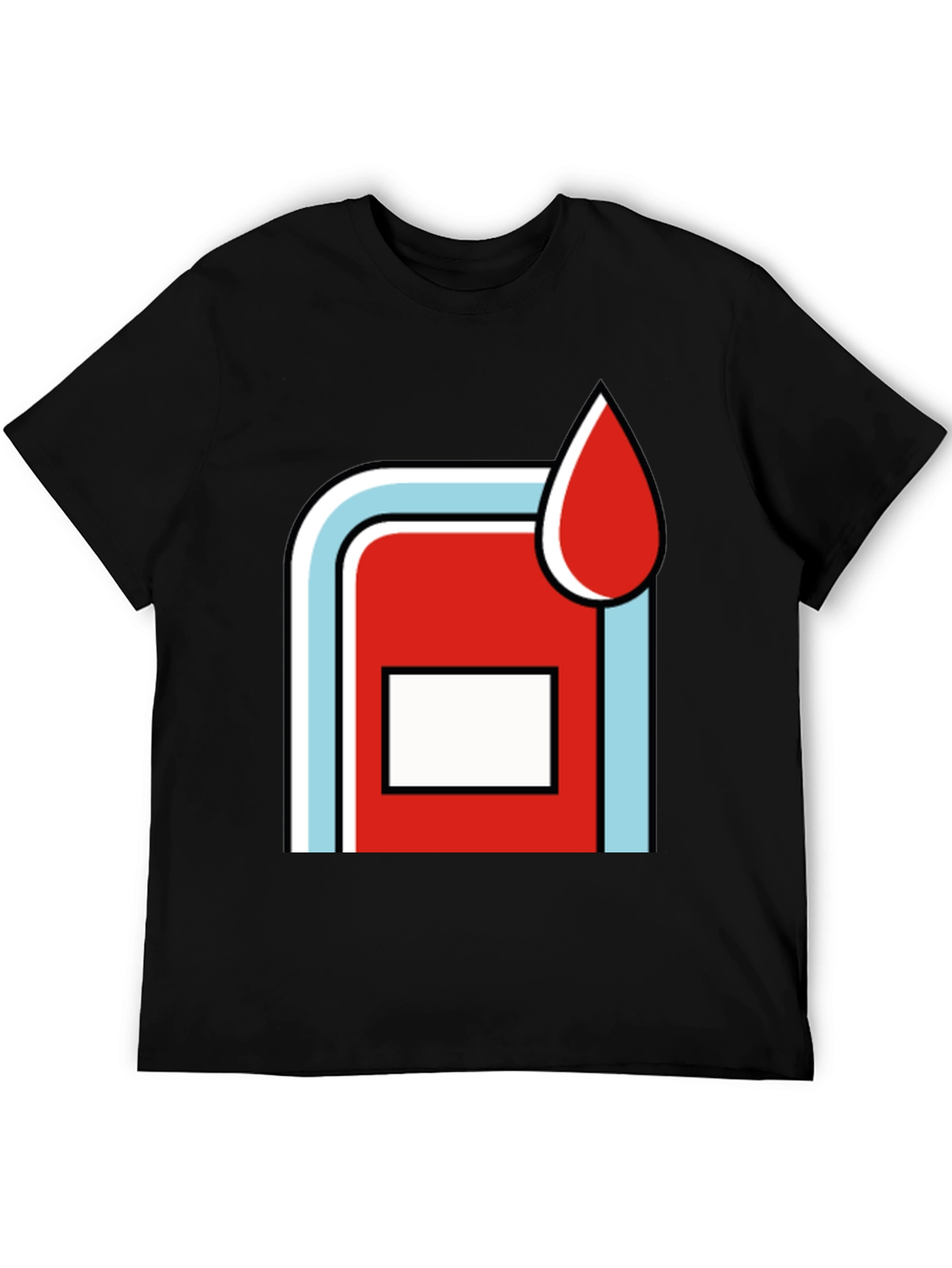 Retro Martini Racing Style Graphic Tee - Black Cotton