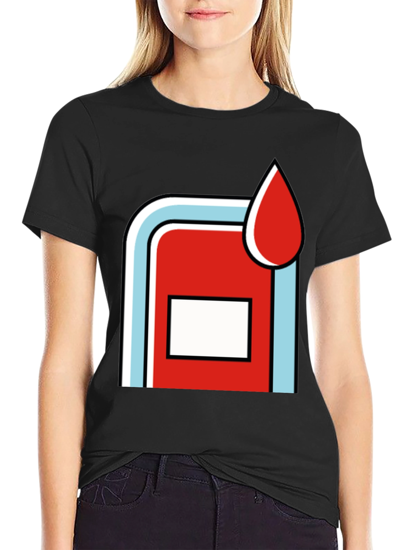 Retro Martini Racing Style Graphic Tee - Black Cotton