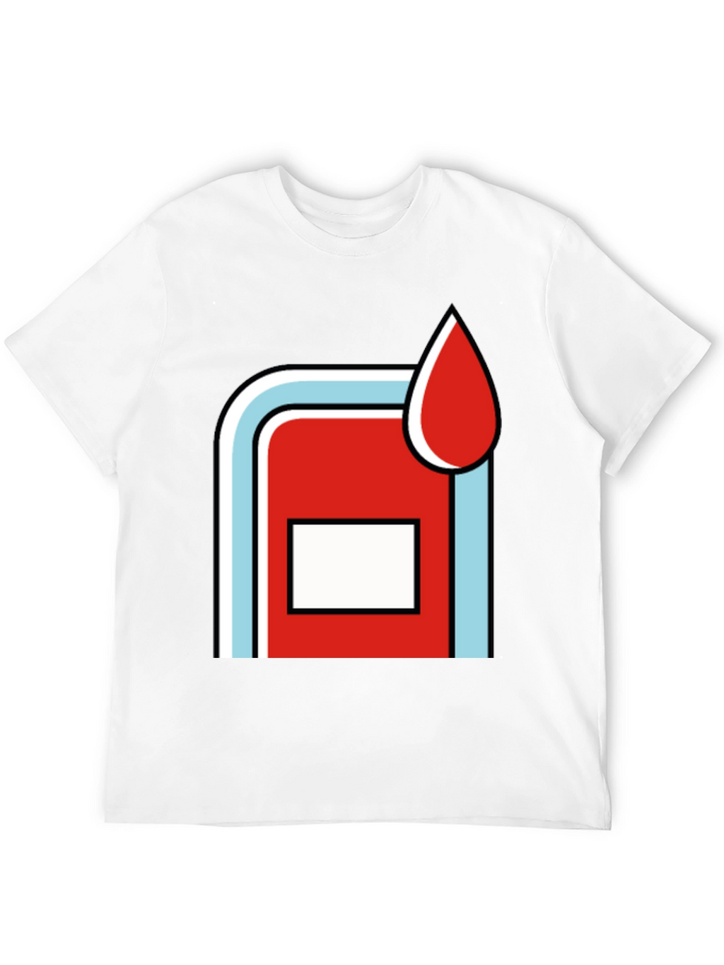 Retro Martini Racing Style Graphic Tee - Black Cotton