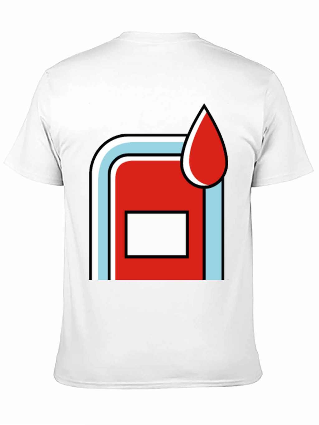 Retro Martini Racing Style Graphic Tee - Black Cotton