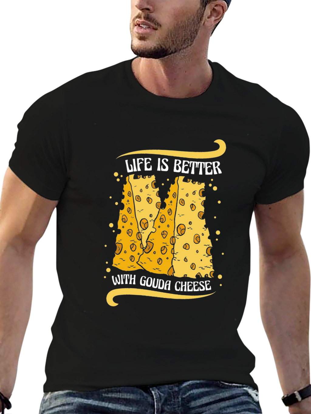 Gouda Cheese Lover T-Shirt Funny Food Tee