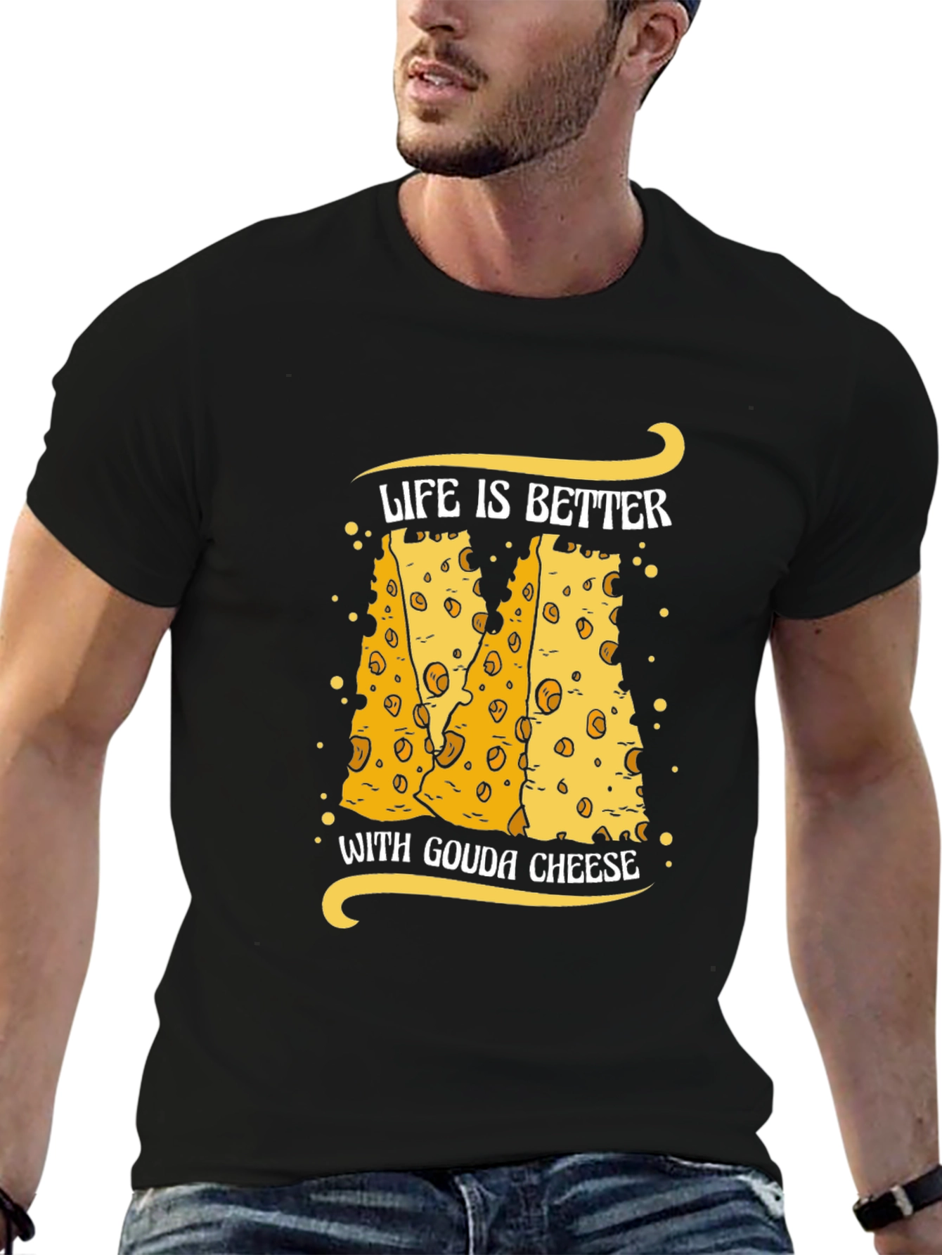 Gouda Cheese Lover T-Shirt Funny Food Tee