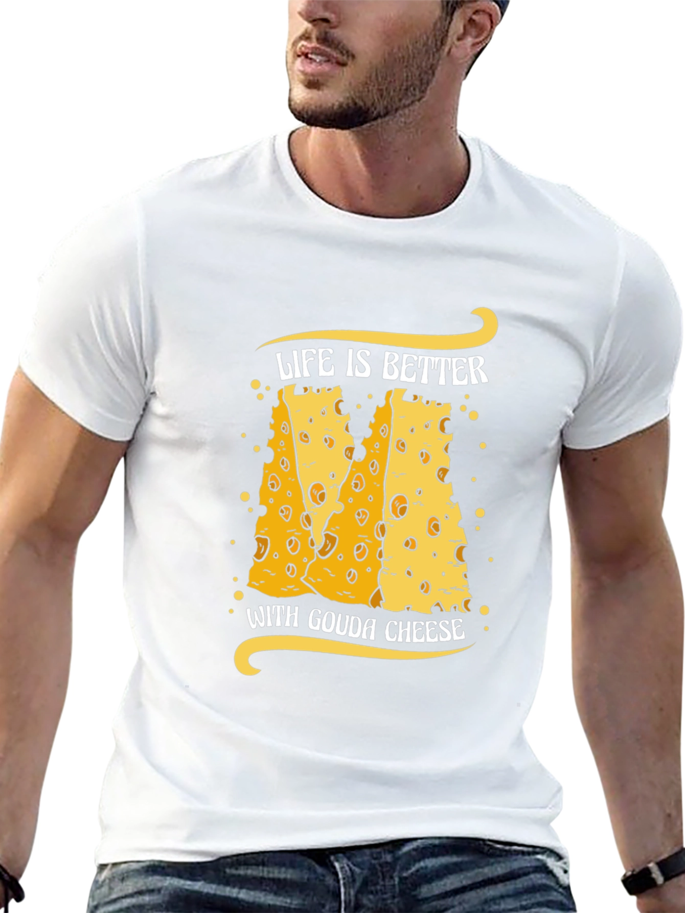 Gouda Cheese Lover T-Shirt Funny Food Tee