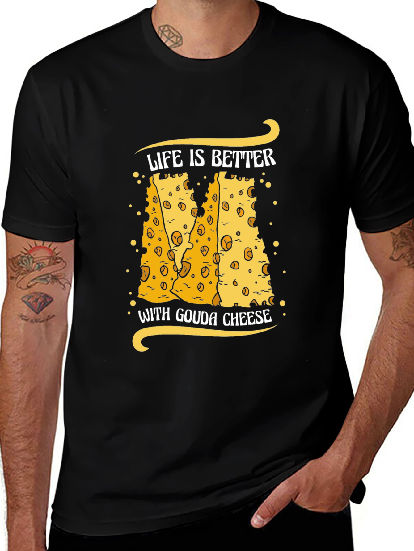 Gouda Cheese Lover T-Shirt Funny Food Tee