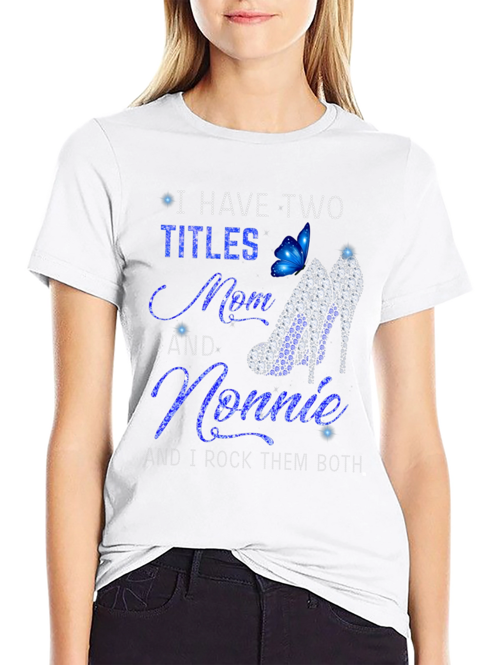 I Have Two Titles Mom and Nonnie Graphic T-Shirt