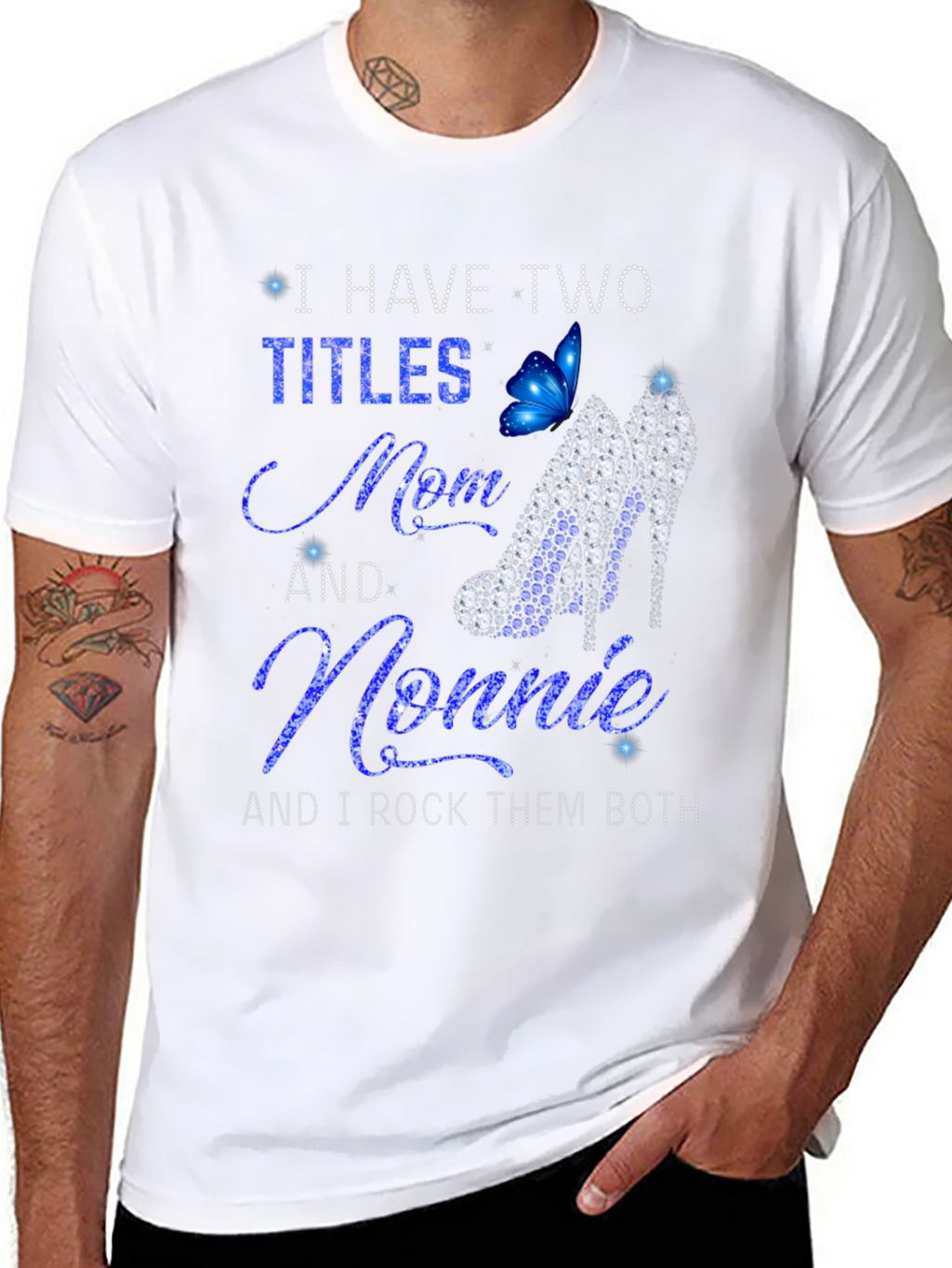 I Have Two Titles Mom and Nonnie Graphic T-Shirt