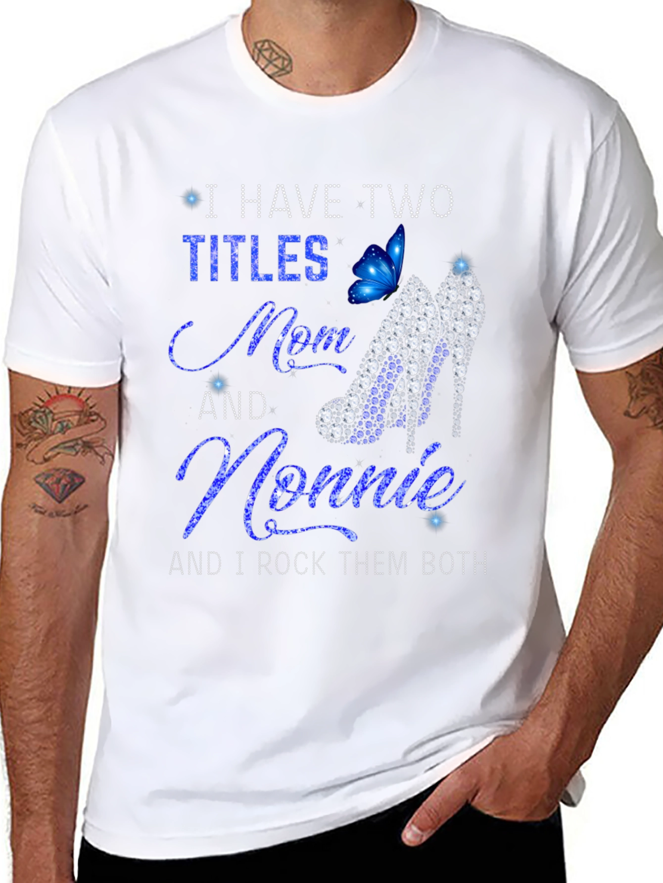 I Have Two Titles Mom and Nonnie Graphic T-Shirt