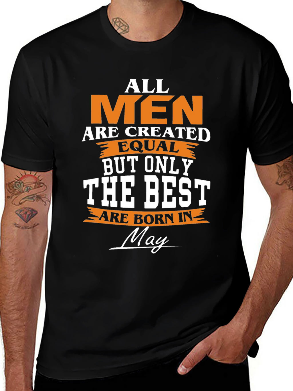 May Born Mens Graphic T-Shirt