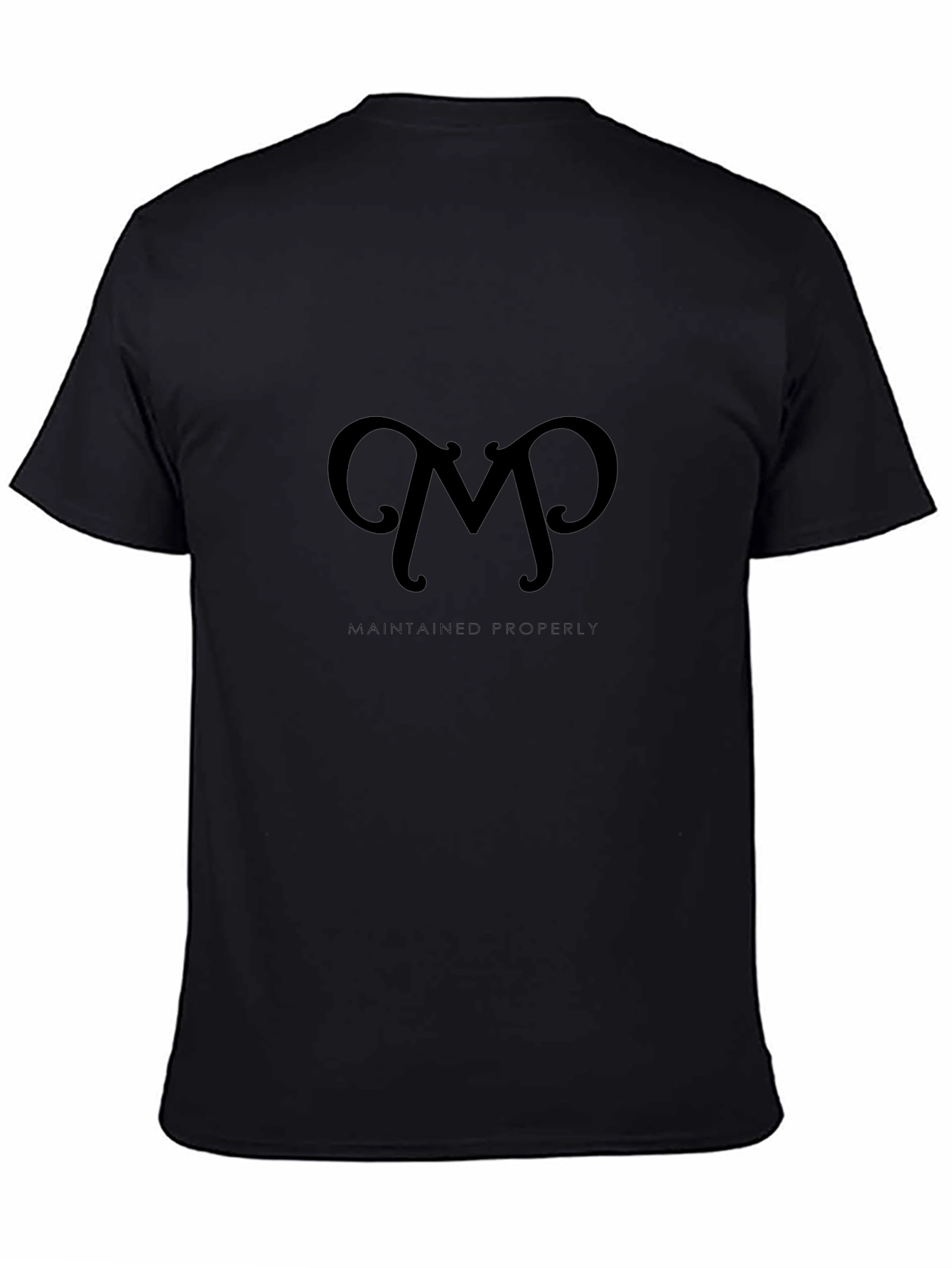 Black Maintained Properly Graphic Tee