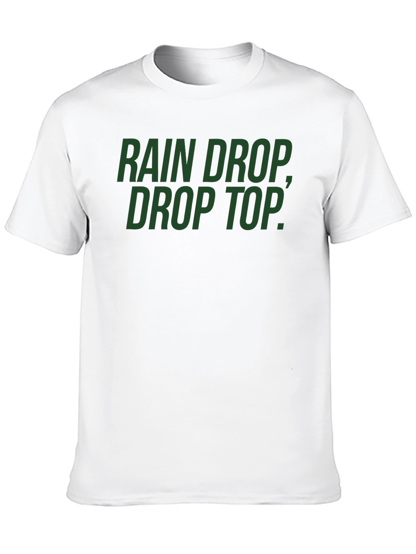 Rain Drop Drop Top Crew Neck T-Shirt