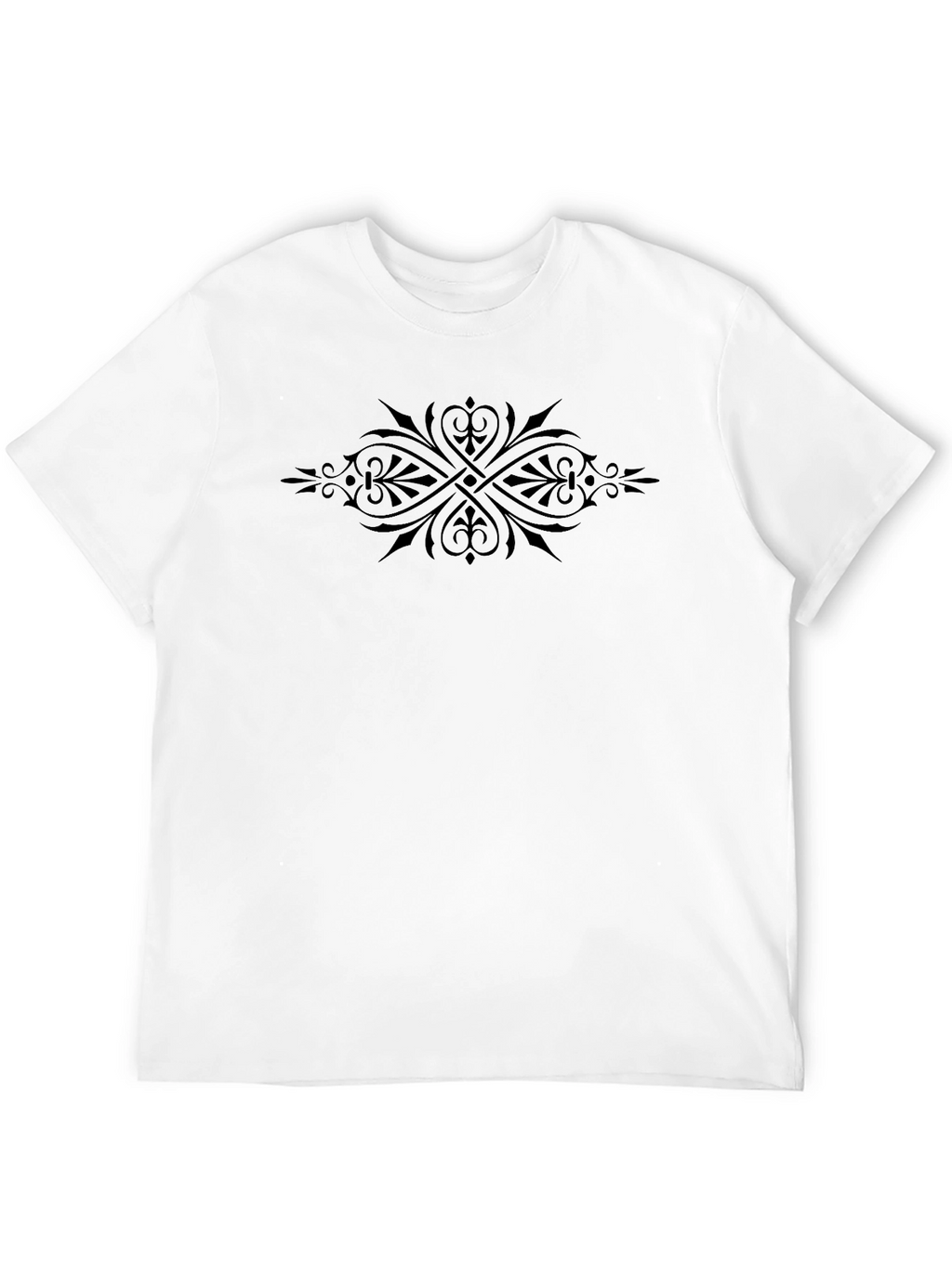 Elegant Black Graphic Tee - Stylish Unisex Top