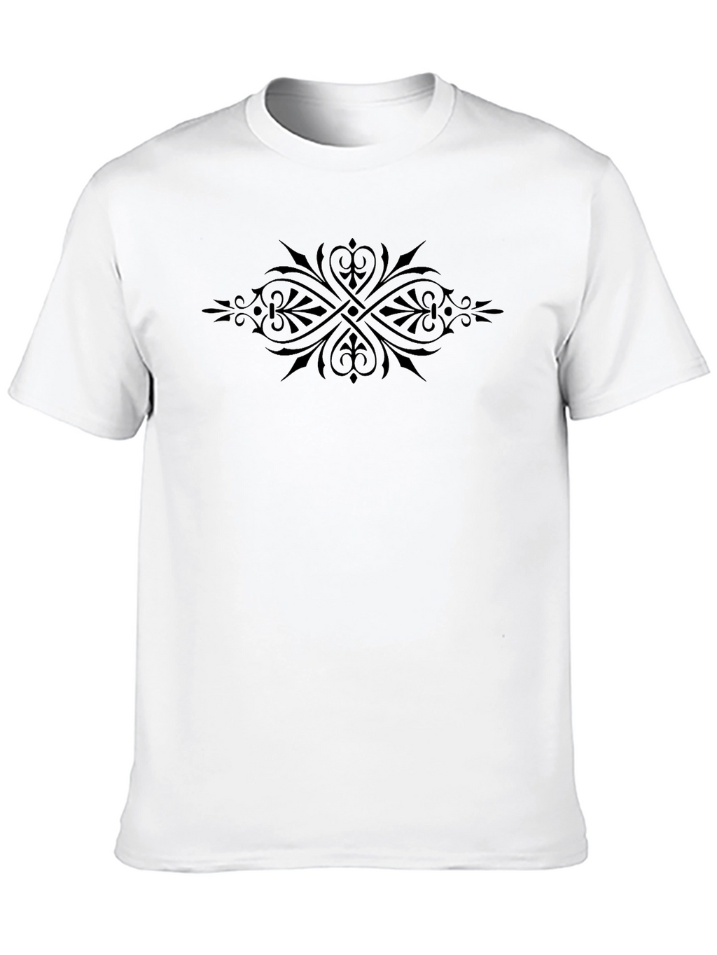 Elegant Black Graphic Tee - Stylish Unisex Top