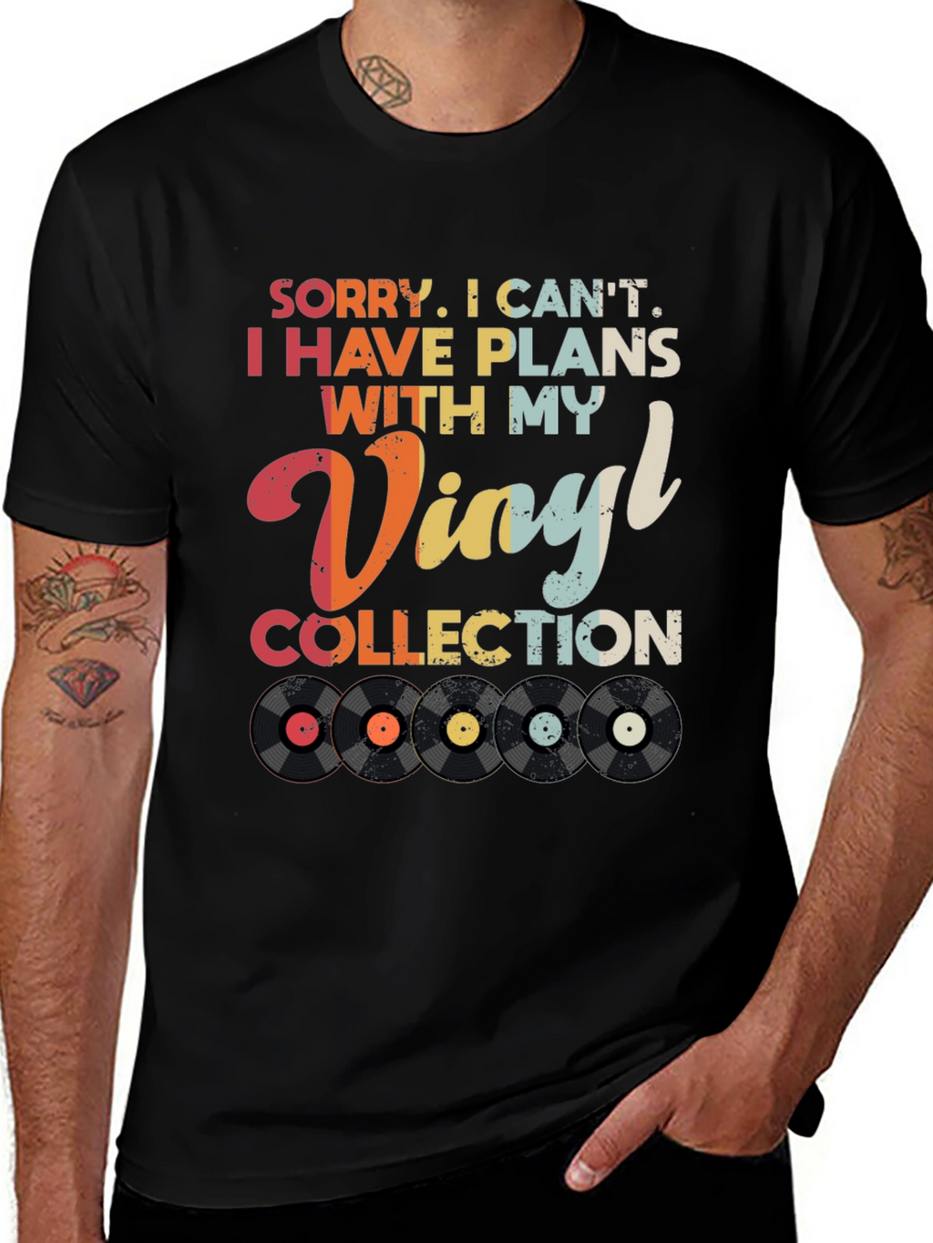 Vinyl Collection Plans Graphic Tee