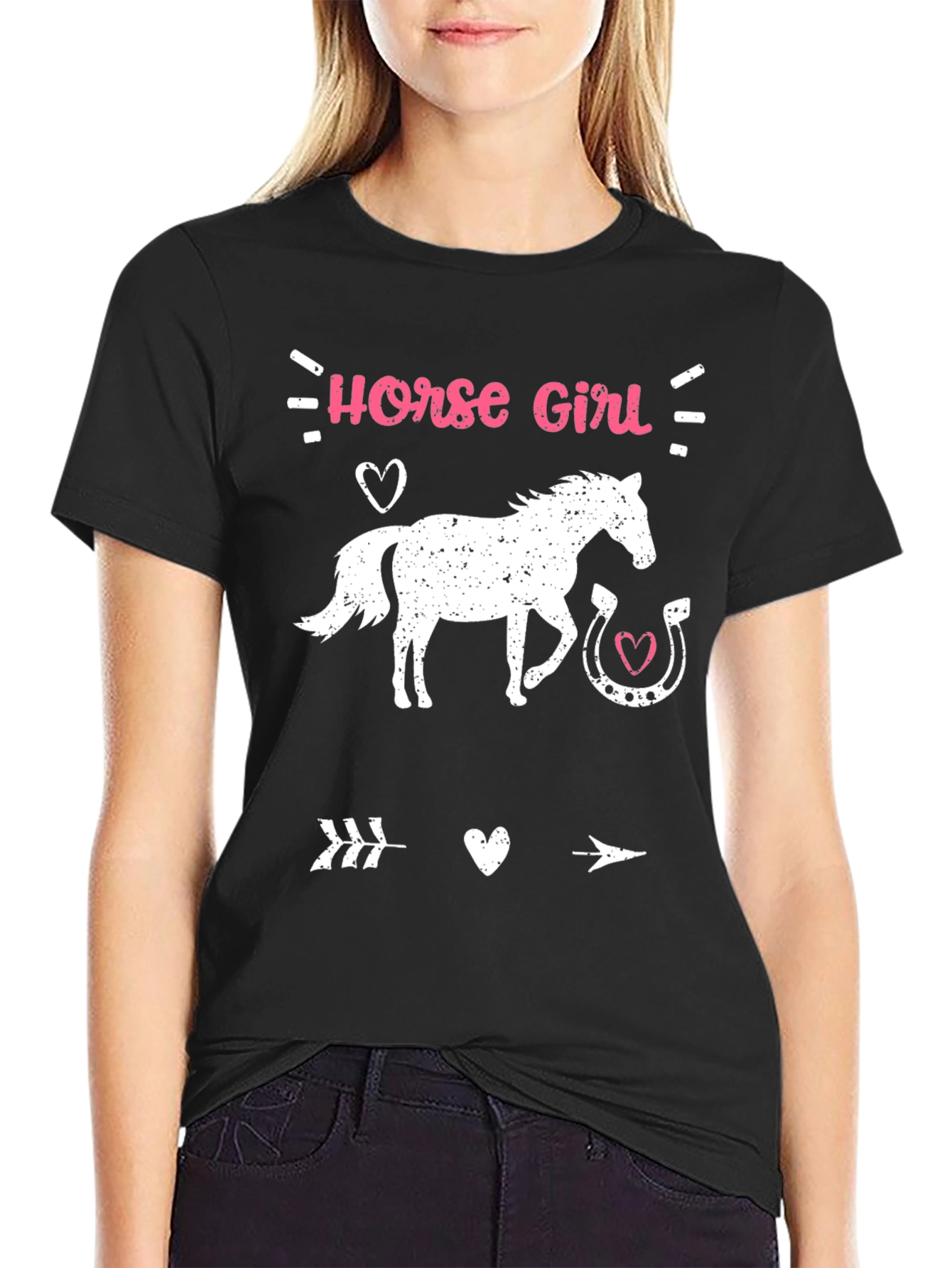 Horse Girl Graphic Tee - Equestrian Lover T-Shirt