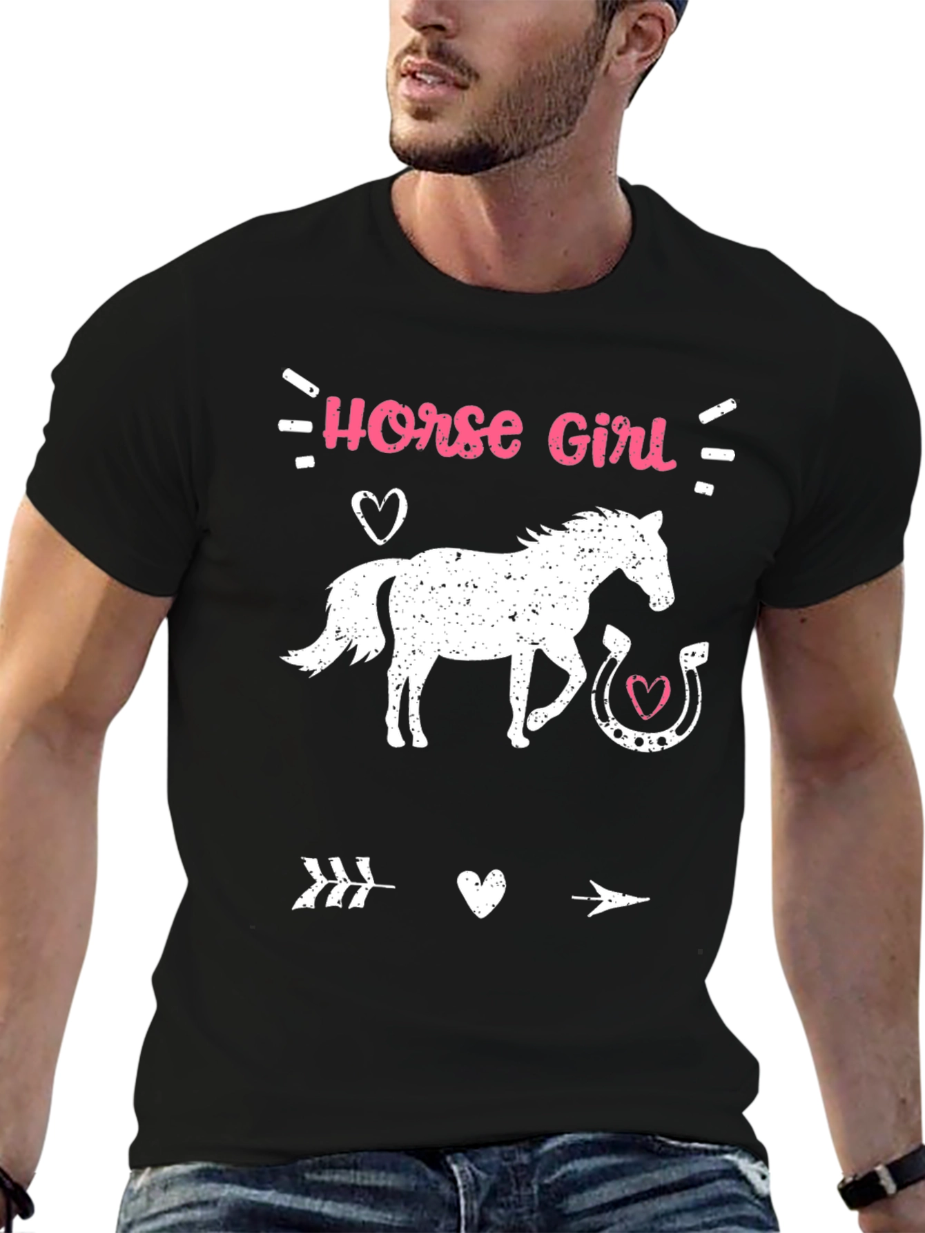 Horse Girl Graphic Tee - Equestrian Lover T-Shirt