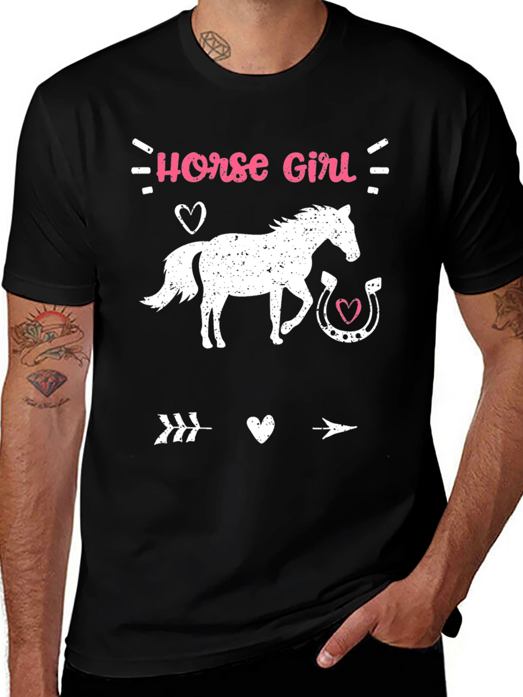Horse Girl Graphic Tee - Equestrian Lover T-Shirt