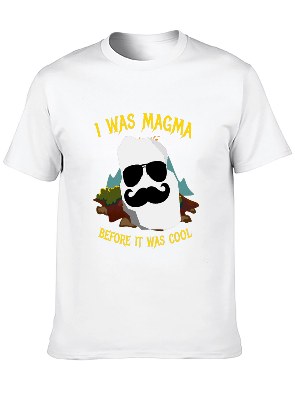 I Was Magma Cool Graphic Tee - Black