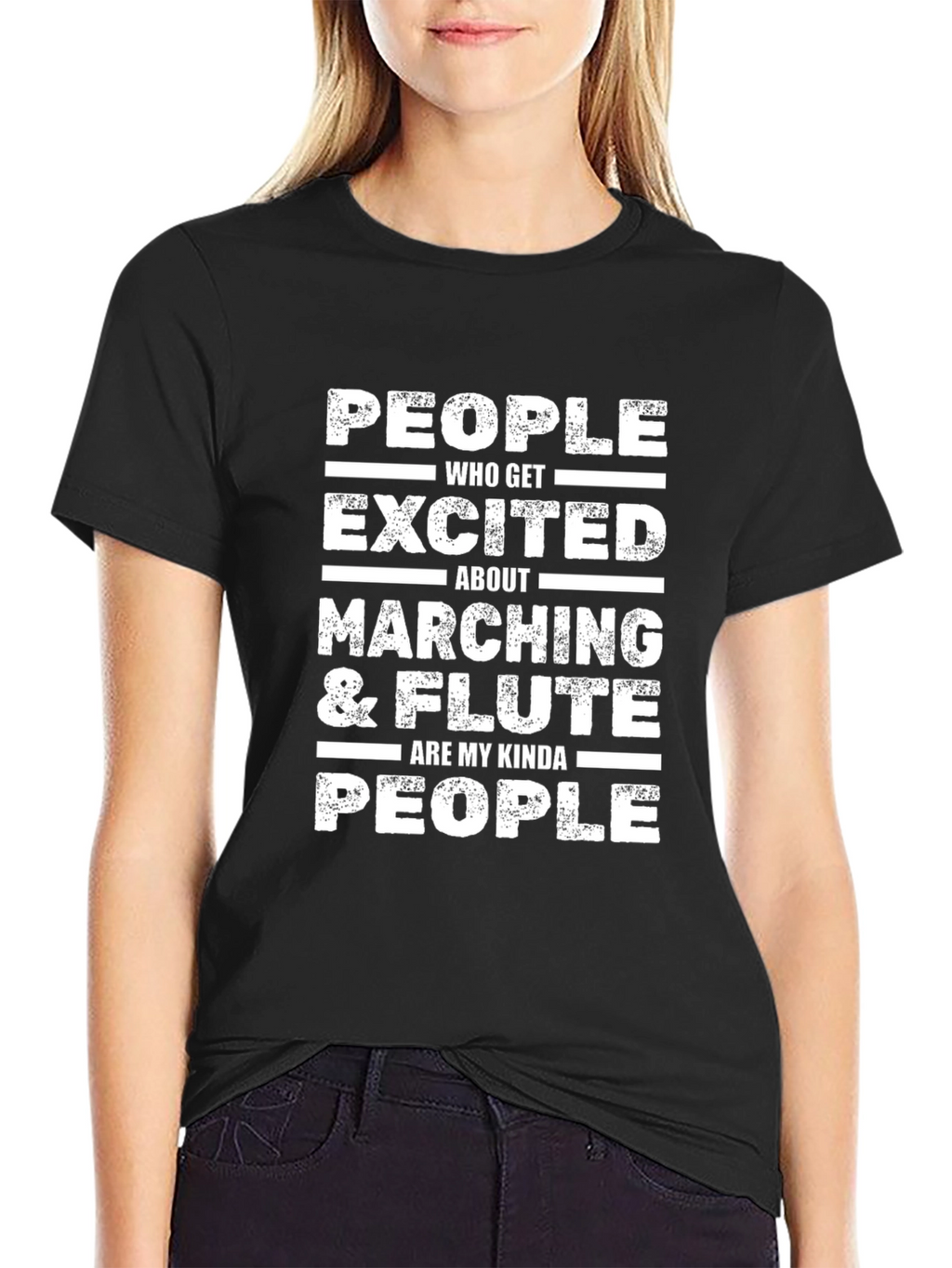 Marching & Flute Enthusiast Graphic T-Shirt