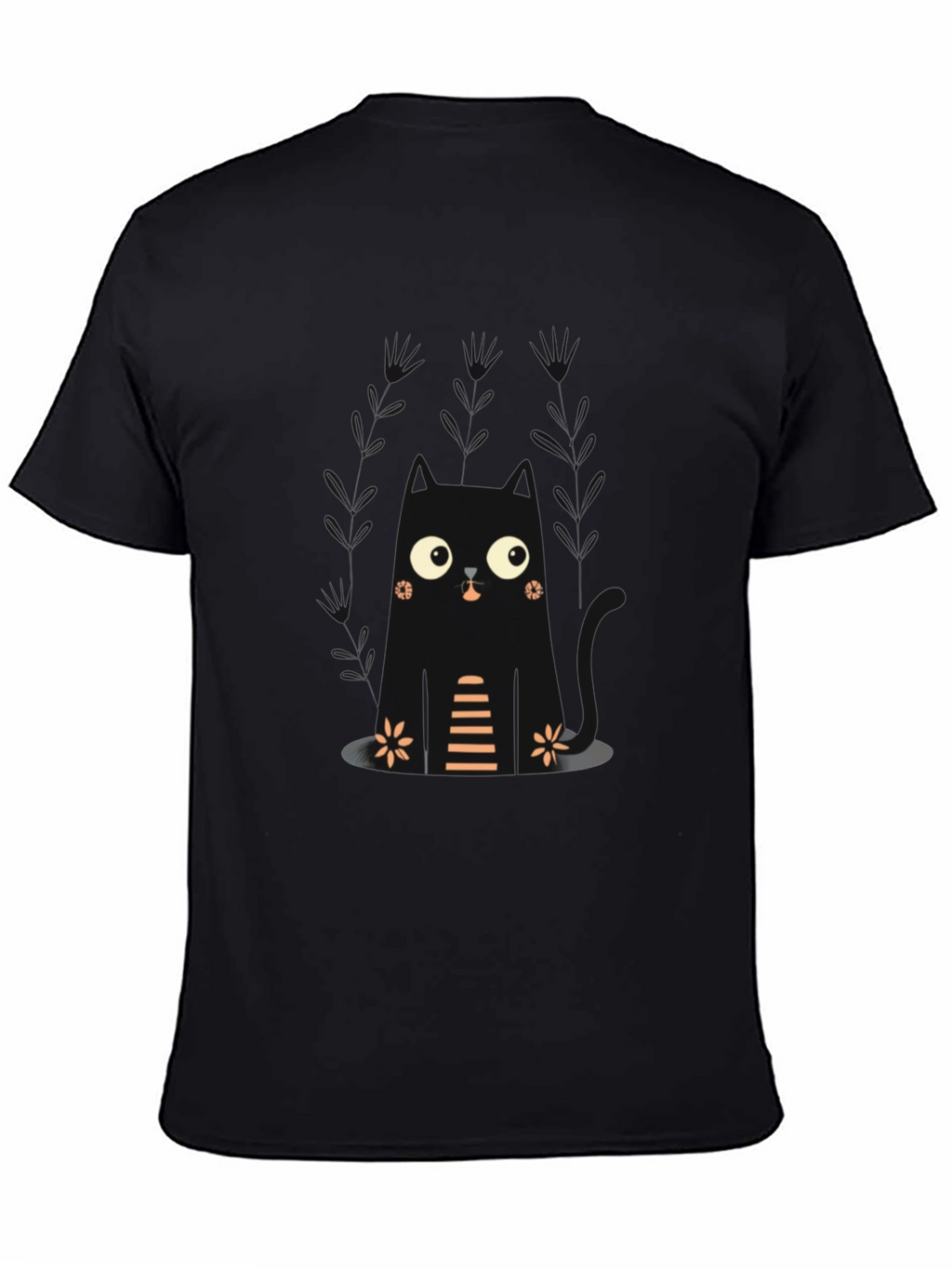Cute Black Cat T-Shirt