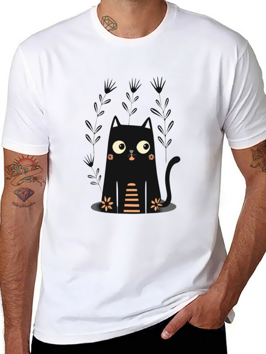 Cute Black Cat T-Shirt