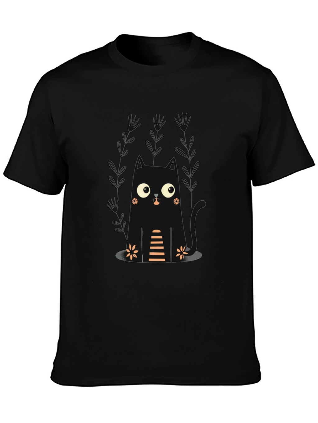 Cute Black Cat T-Shirt