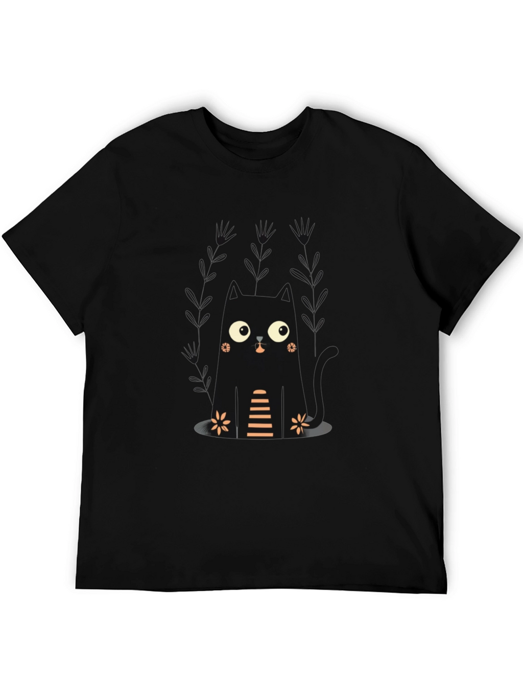 Cute Black Cat T-Shirt