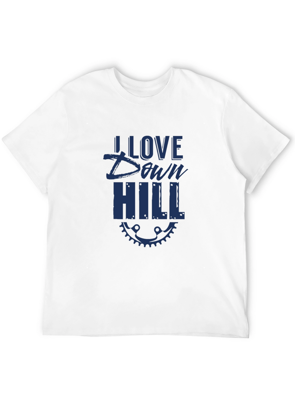I Love Downhill Black T-Shirt