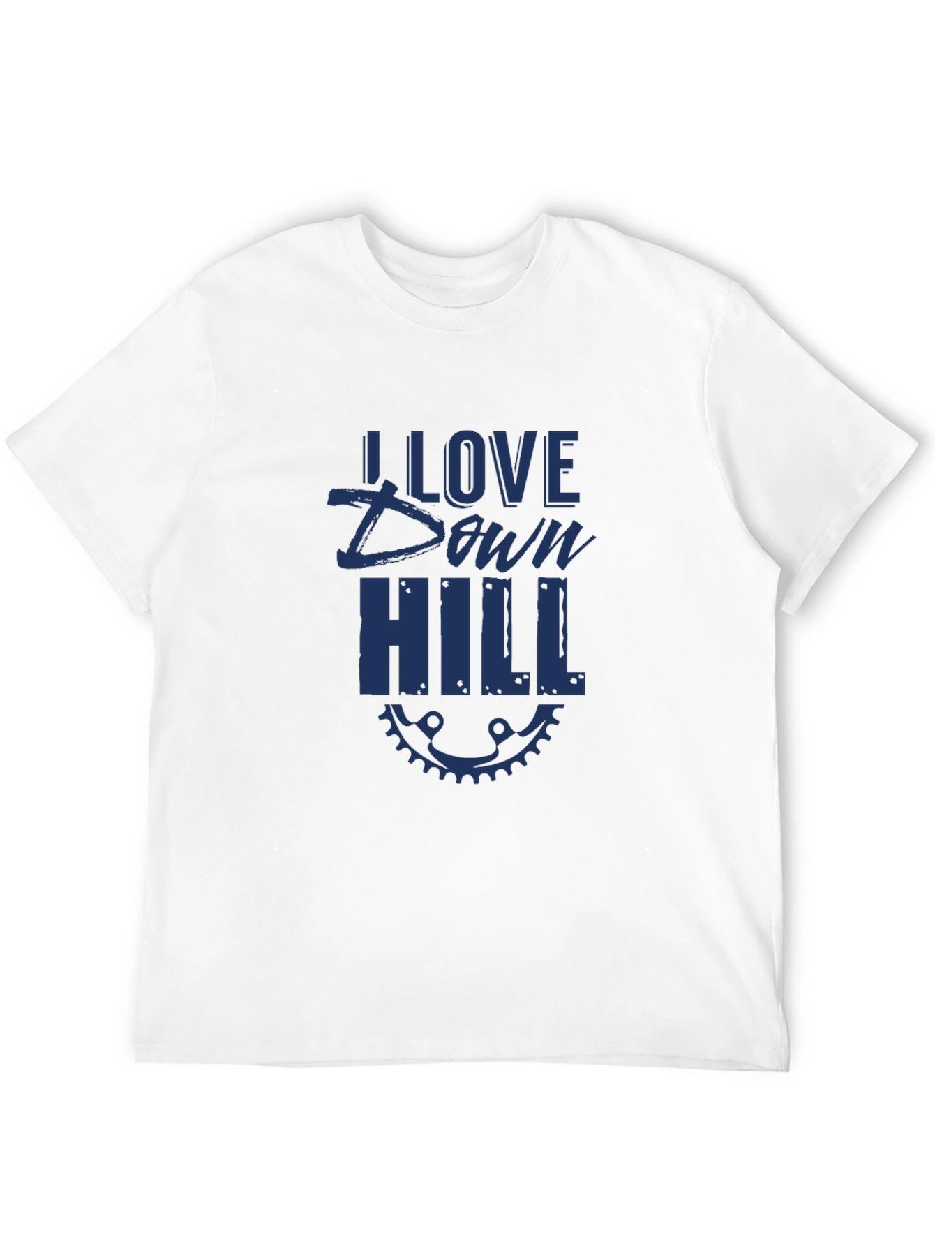 I Love Downhill Black T-Shirt