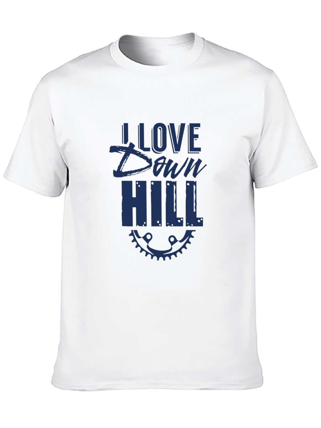 I Love Downhill Black T-Shirt