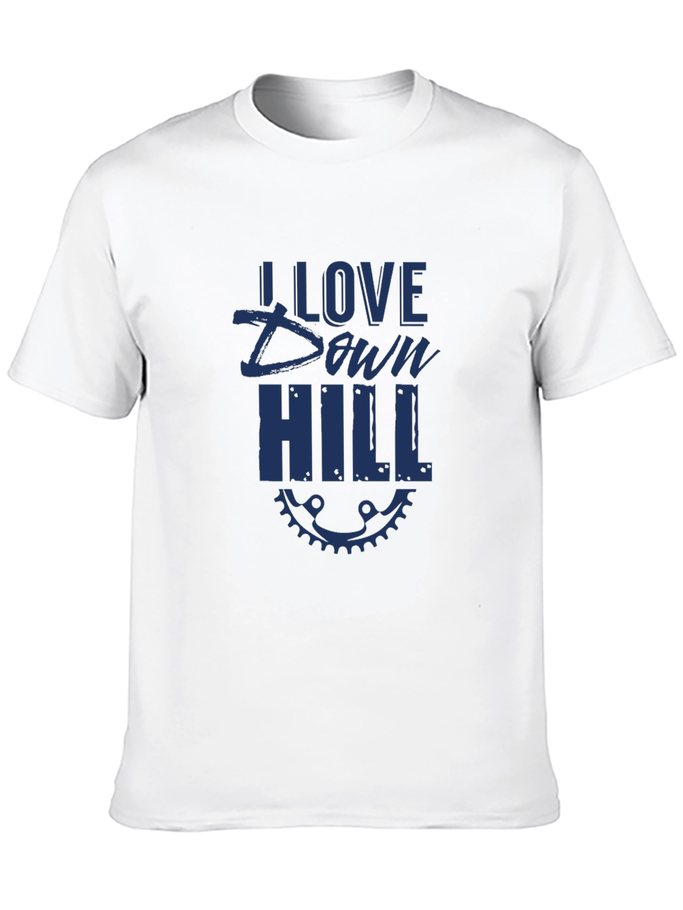 I Love Downhill Black T-Shirt
