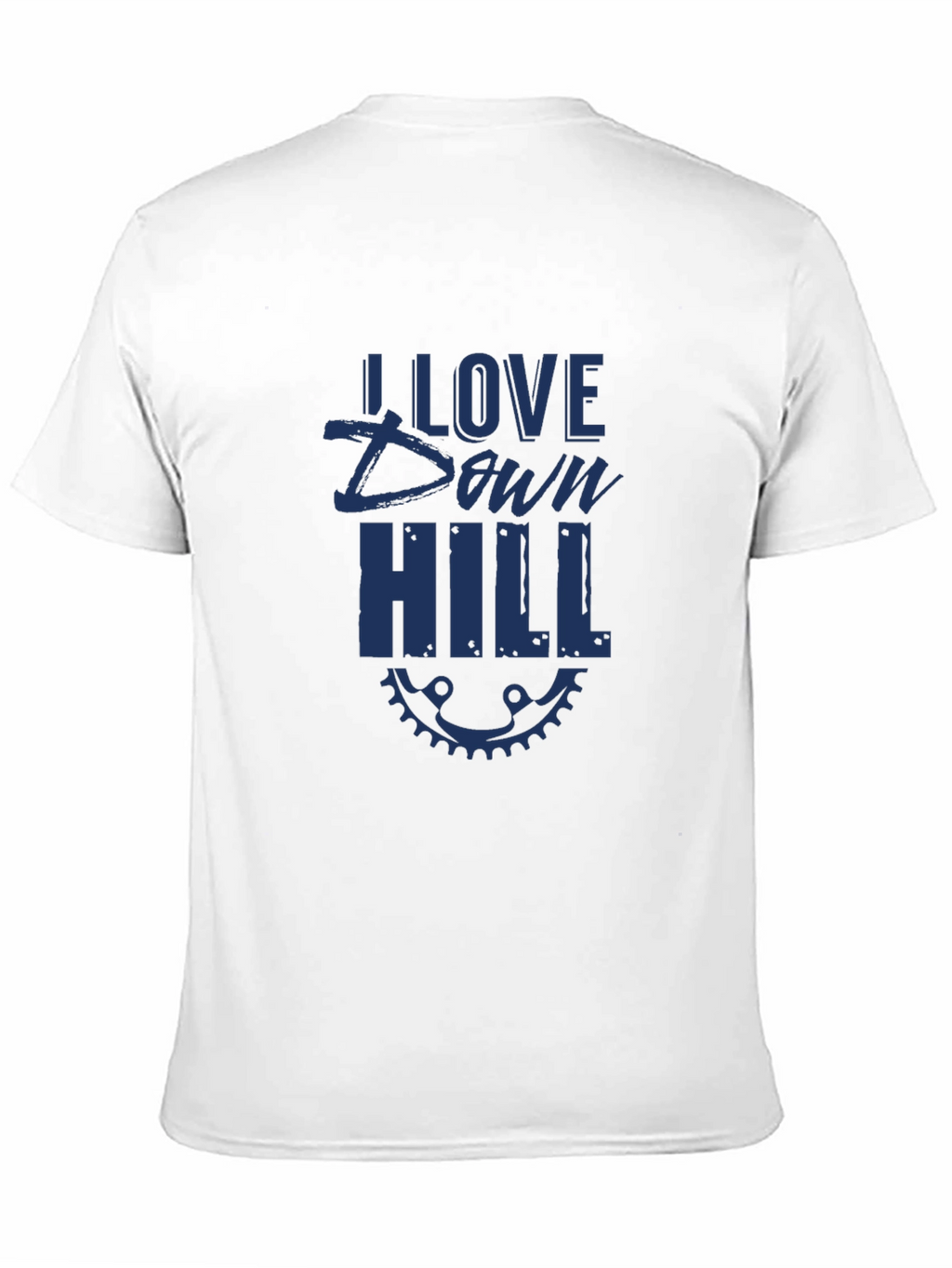 I Love Downhill Black T-Shirt