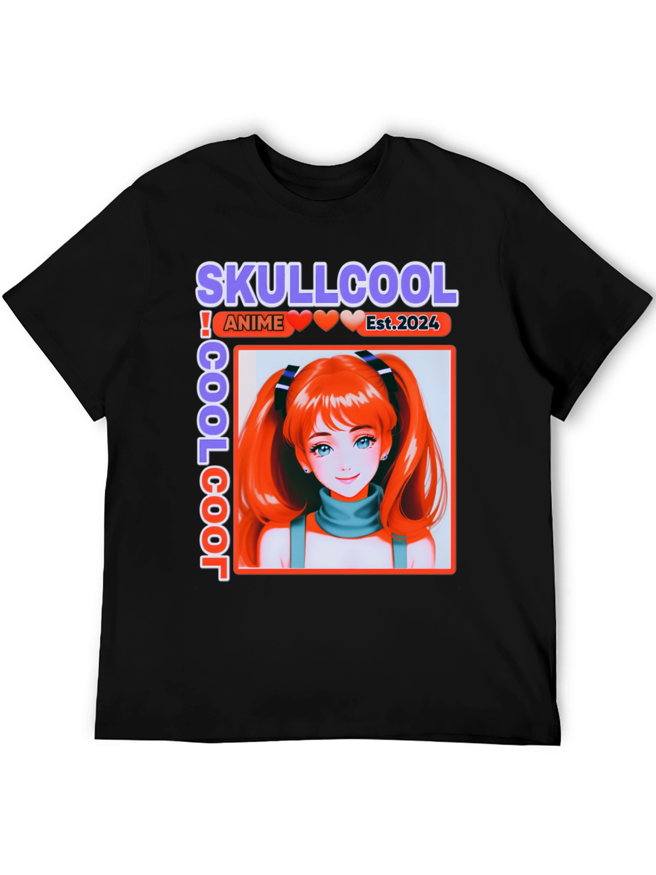 Skullcool Anime Girl T-Shirt - Est. 2024 - Cool Style