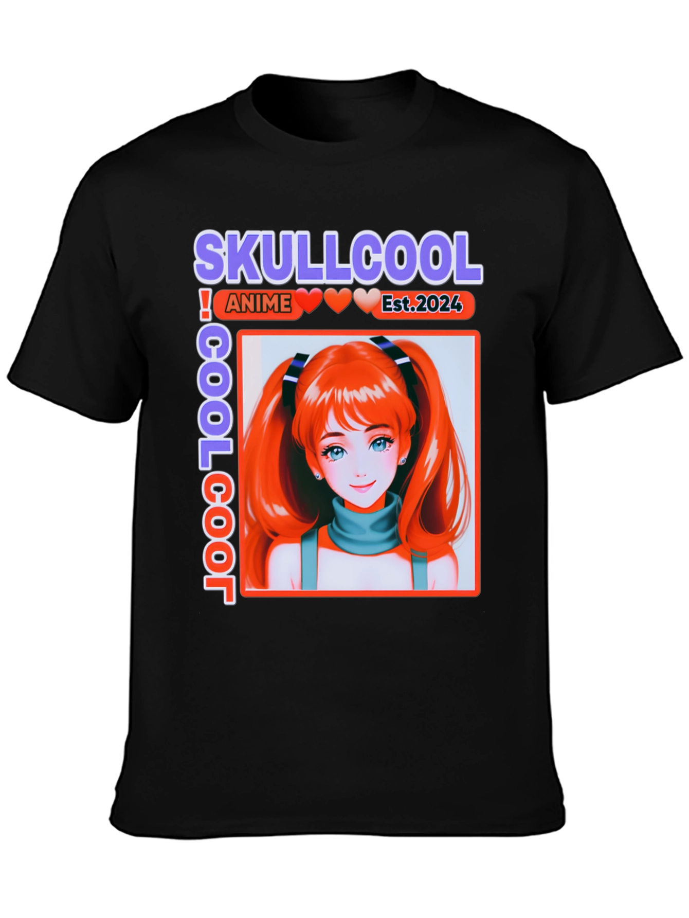 Skullcool Anime Girl T-Shirt - Est. 2024 - Cool Style